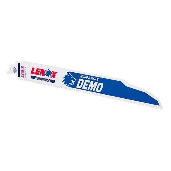 Irwin Lenox DEMOWOLF 12 in. Bi-Metal Reciprocating Saw Blade 6 TPI 25 pk 20485B106R - main